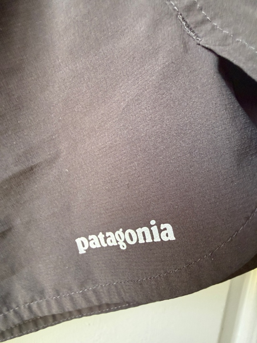 Patagonia Black Women's Athletic Shorts with Split Hem - Picture 3 of 4